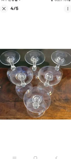 verres à vin Mikasa modèle Matignon, en cristal transparent et gravé.