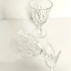 2 verres à vin modèle "Armagnac" cristal de Baccarat