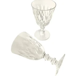 2 verres à vin modèle 