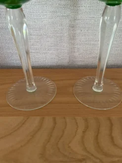 2 verres à vin Roemer en cristal années 70/80