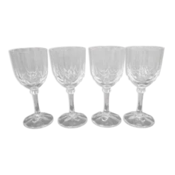 4 verres à vin rouge Luminarc Art déco