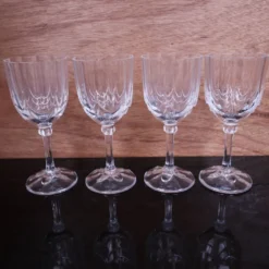4 verres à vin rouge Luminarc Art déco