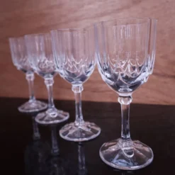 4 verres à vin rouge Luminarc Art déco