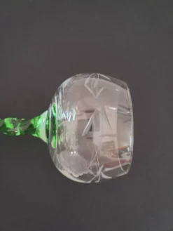 5 verrres à vin blanc d alsace années 70