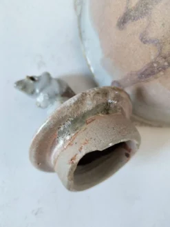 Verseuse zoomorphe en grès émaillé à la souris – Céramique artisanale