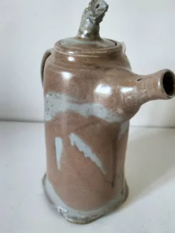 Verseuse zoomorphe en grès émaillé à la souris – Céramique artisanale