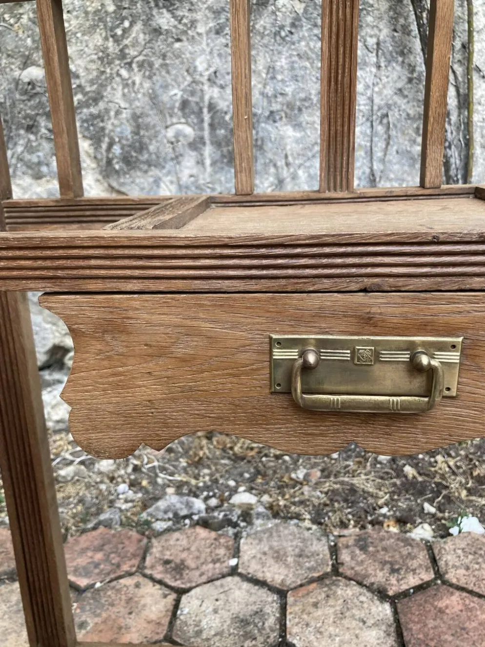 Vestiaire d’entrée ancien en bois