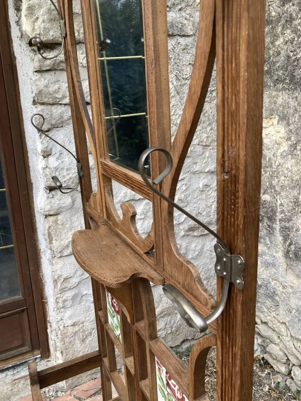 Vestiaire d’entrée ancien en bois