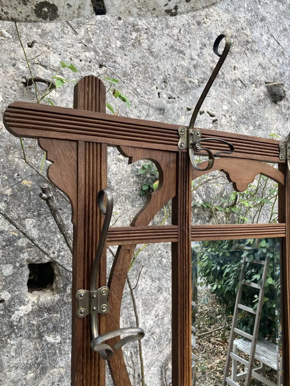 Vestiaire d’entrée ancien en bois