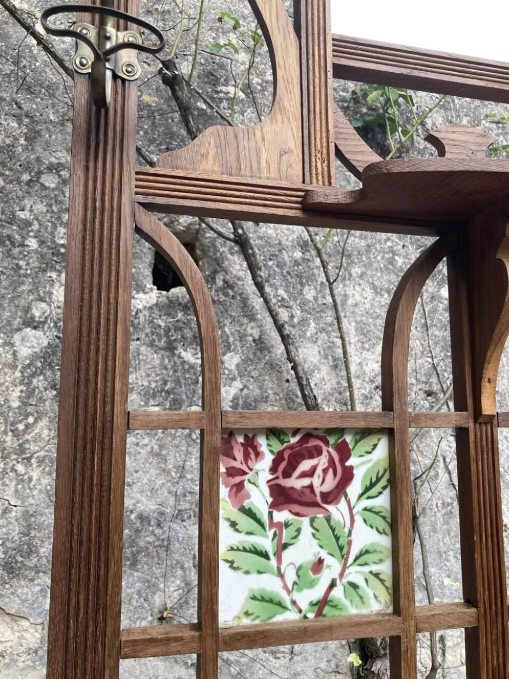 Vestiaire d’entrée ancien en bois