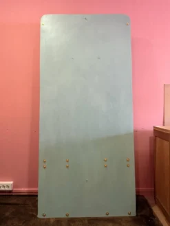 Vestiaire d'entrée mural vintage avec miroir et patères