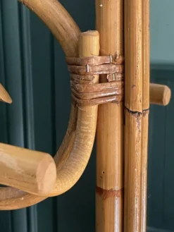 Vestiaire en bambou et rotin années 60