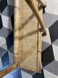 Vestiaire en bambou et rotin années 60