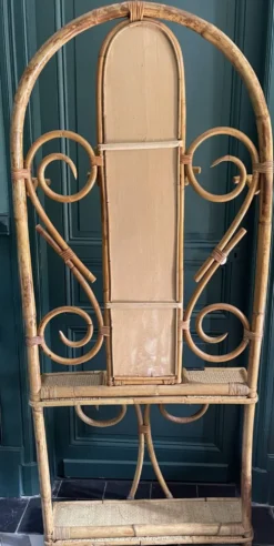 Vestiaire en bambou et rotin années 60
