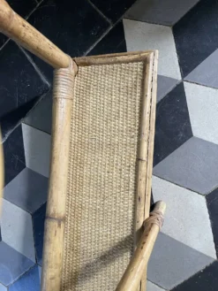 Vestiaire en bambou et rotin années 60