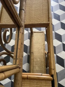 Vestiaire en bambou et rotin années 60