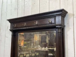 Vestiaire en chêne de la fin XIXème avec sa jardinière