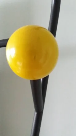 Vestiaire porte manteau boules de billard et miroir style Roger Feraud