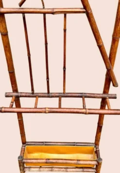Vestiaire portemanteau 1900 en bambou