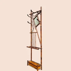 Vestiaire portemanteau 1900 en bambou