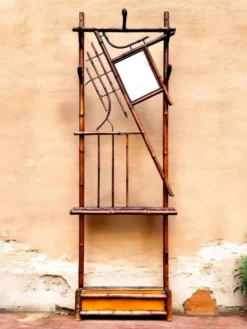 Vestiaire portemanteau 1900 en bambou