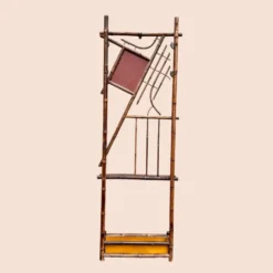 Vestiaire portemanteau 1900 en bambou