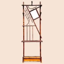 Vestiaire portemanteau 1900 en bambou