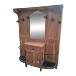 Vestiaire porte-manteaux en chêne massif