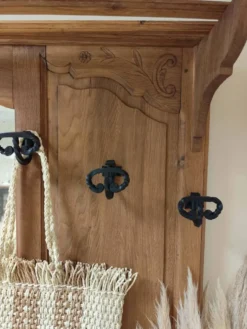 Vestiaire porte-manteaux en chêne massif