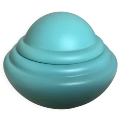 Vide poche baguier boîte bleue turquoise