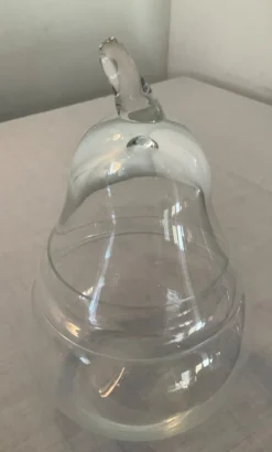 Vide poche poire en verre soufflé vintage