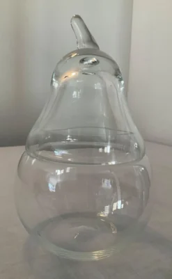 Vide poche poire en verre soufflé vintage