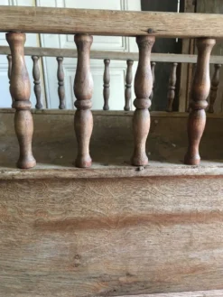 Vieux berceau de Hollande années 1800 en chêne