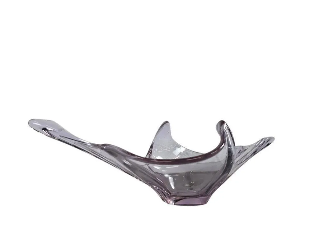 Vintage coupe/bol en verre de Murano violet