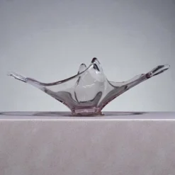 Vintage coupe/bol en verre de Murano violet