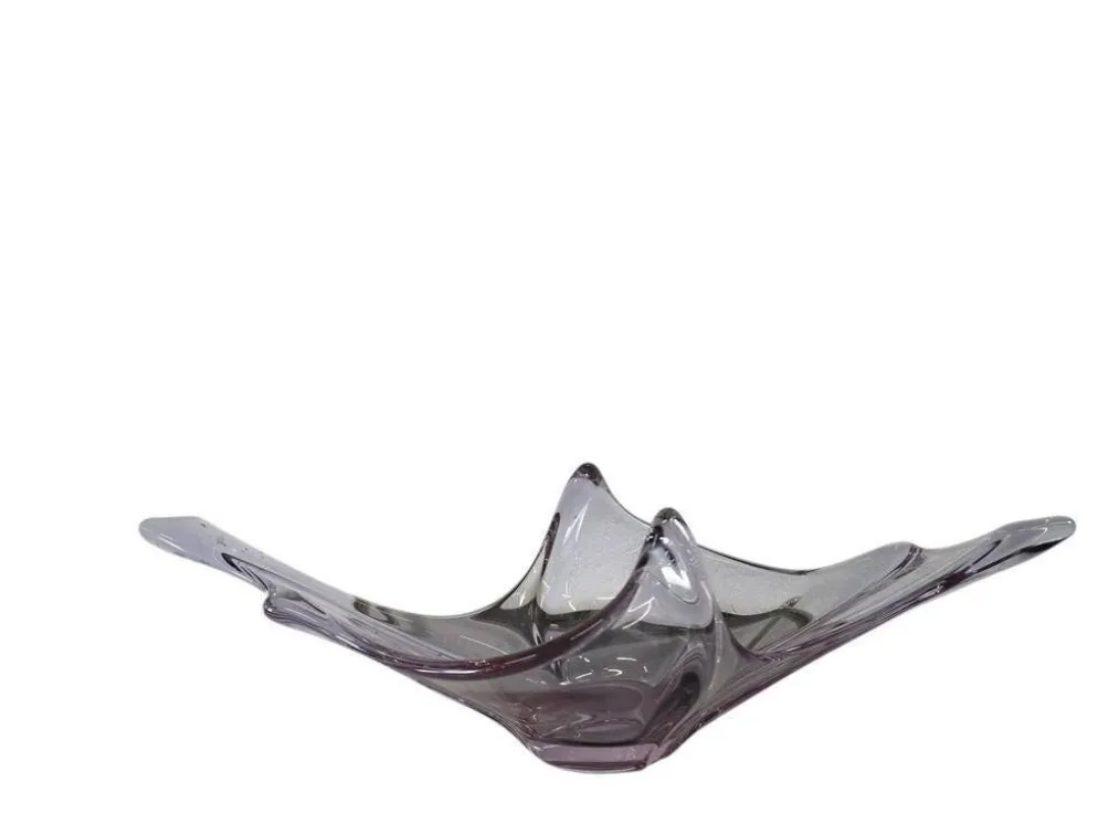 Vintage coupe/bol en verre de Murano violet