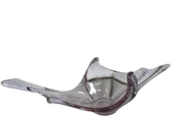 Vintage coupe/bol en verre de Murano violet