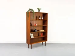 Vintage Danish Teak Bookcase by Chr. Linneberg, 1960s
