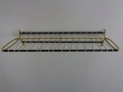 Vintage German Wall Coat Rack with Hat Rack, 1950s