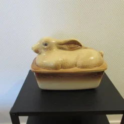 Vintage grande Terrine Lapin Lièvre en céramique