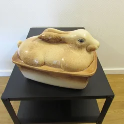 Vintage grande Terrine Lapin Lièvre en céramique