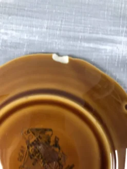 Vintage lot de 4 tasses et soucoupes avec défauts Lunéville Louis XV Honey