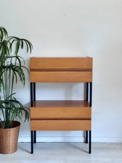 Vintage nachtkastjes minimalistisch jaren 60