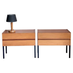 Vintage nachtkastjes minimalistisch jaren 60
