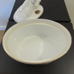 Vintage Plat à Terrine Sanglier Lapin porcelaine fabrication France
