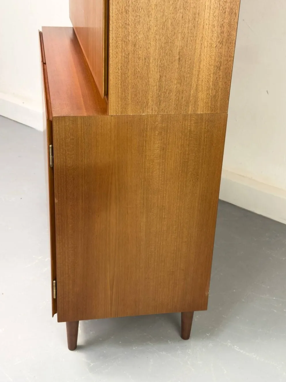 Vintage Teak Bookcase with Desk from Omann Jun, 1960s
