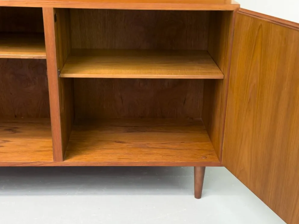 Vintage Teak Bookcase with Desk from Omann Jun, 1960s