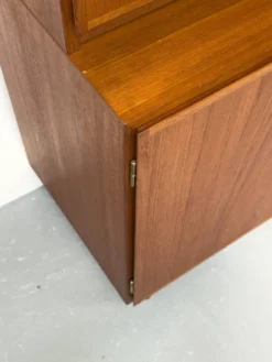 Vintage Teak Bookcase with Desk from Omann Jun, 1960s