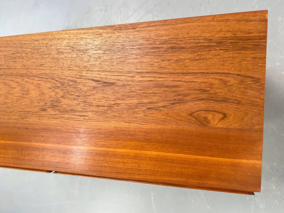 Vintage Teak Bookcase with Desk from Omann Jun, 1960s