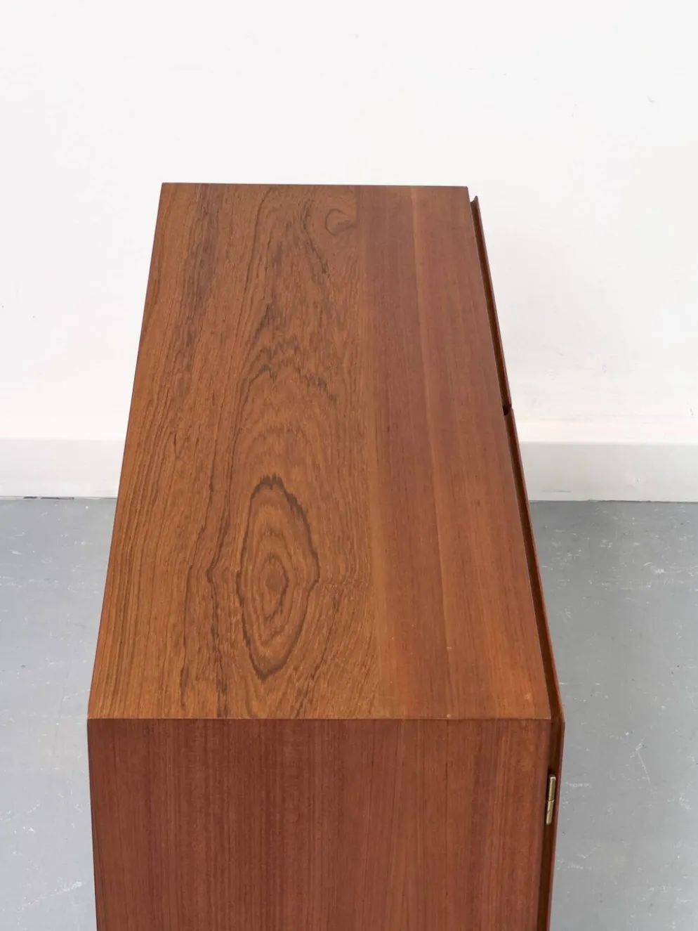 Vintage Teak Bookcase with Desk from Omann Jun, 1960s